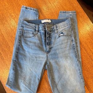 Garage Blue Denim Jeans- High Rise
